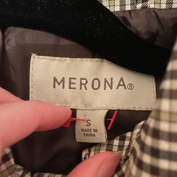 Merona plaid coat (LAST CHANCE) - Picture 3 of 4
